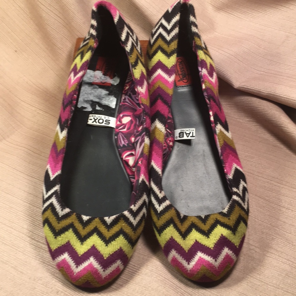 Missoni for Target EUC leather sole ballet flats 2